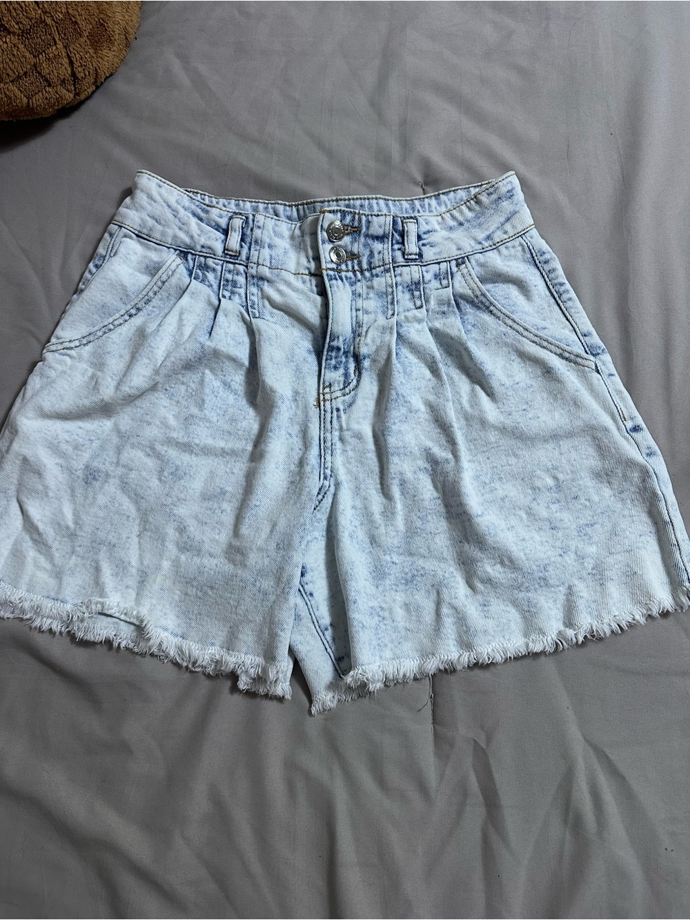 wild fable Light Acid-Wash Denim Shorts